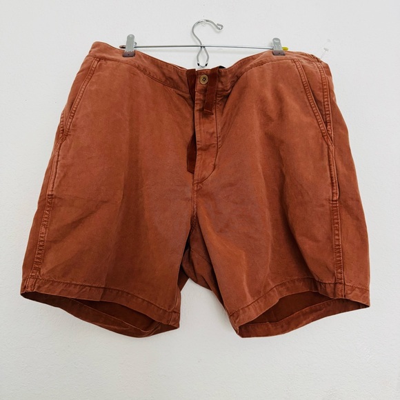 MADEWELL 7 1/2" Easy Drawstring Chino Shorts in Warm Amber Size 40 - Picture 7 of 14